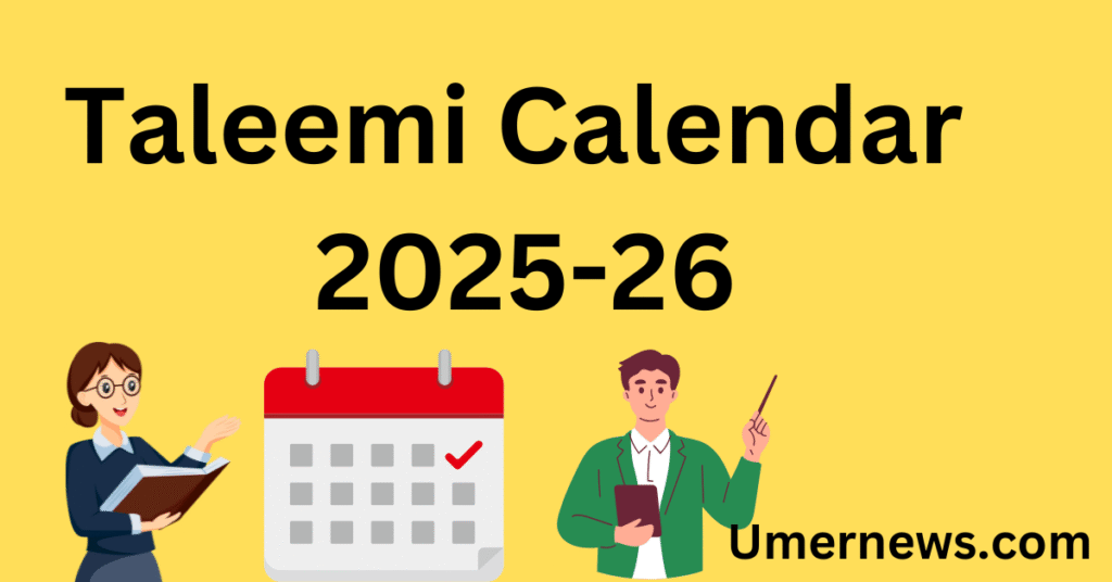 Taleemi Calendar 2025-26 Taleemi Calendar 2025-26