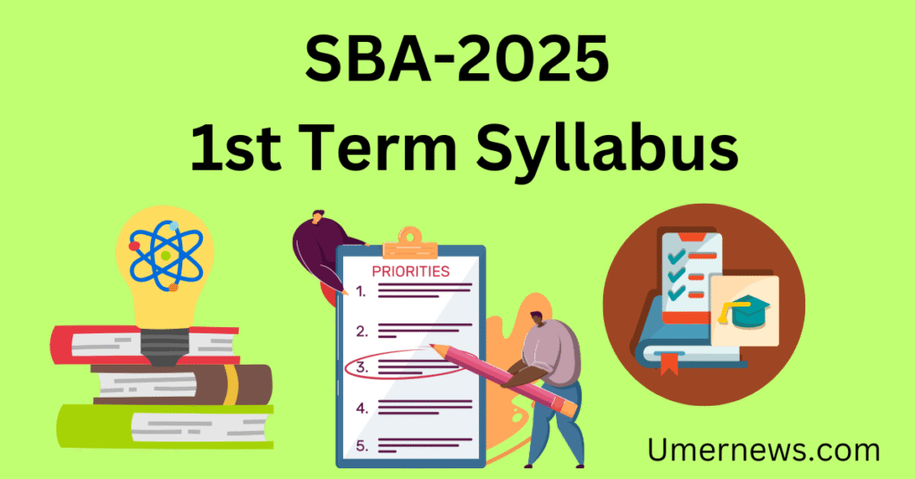 SBA-2025 1st term syllabus